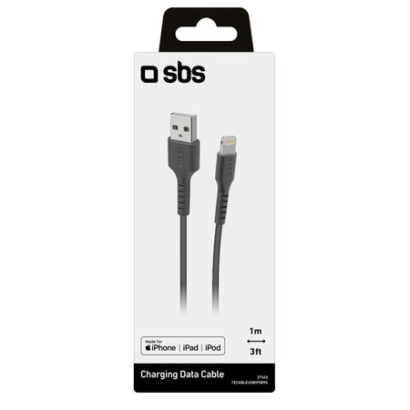 SBS - Lightning / USB kabel (1m), crni
