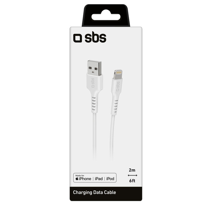 SBS - Lightning / USB kabel (2m), bijeli