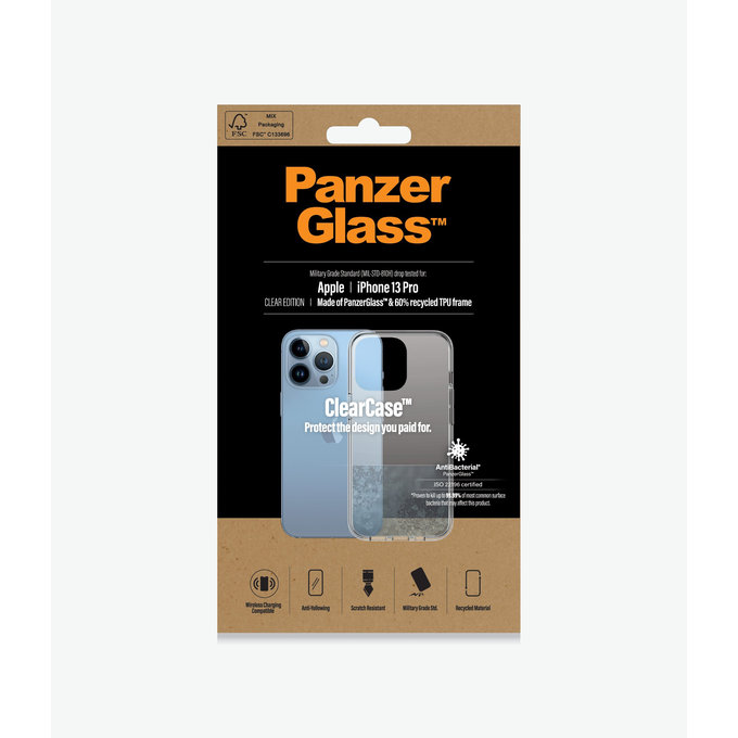 PanzerGlass - Maska ClearCase AB za iPhone 13 Pro, prozirna