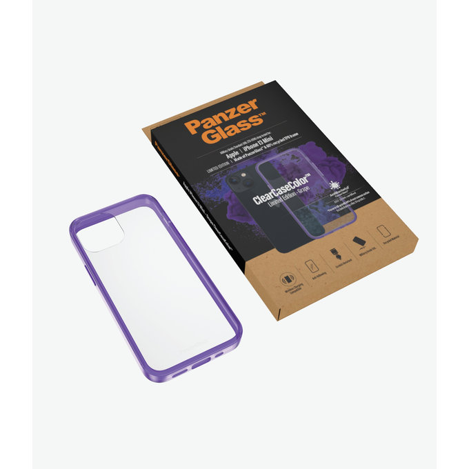 PanzerGlass - Maska ClearCaseColor AB za iPhone 13 mini, grape
