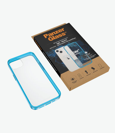 PanzerGlass - Ovitek ClearCaseColor AB za iPhone 13, bondi modra