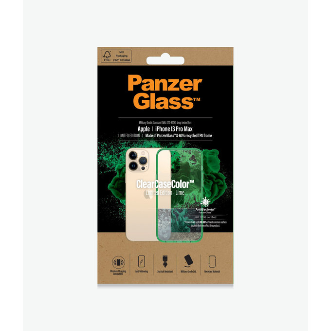 PanzerGlass - Ovitek ClearCaseColor AB za iPhone 13 Pro Max, limeta