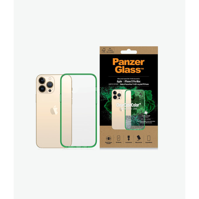 PanzerGlass - Ovitek ClearCaseColor AB za iPhone 13 Pro Max, limeta