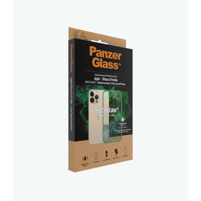 PanzerGlass - Ovitek ClearCaseColor AB za iPhone 13 Pro Max, limeta