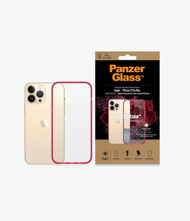 PanzerGlass - Maska ClearCaseColor AB za iPhone 13 Pro Max, jagoda