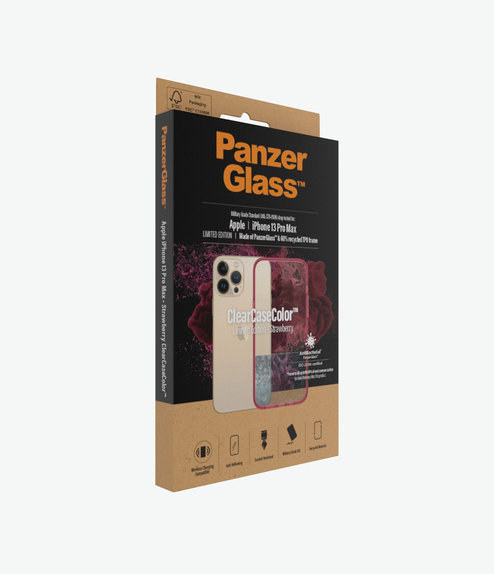 PanzerGlass - Maska ClearCaseColor AB za iPhone 13 Pro Max, jagoda