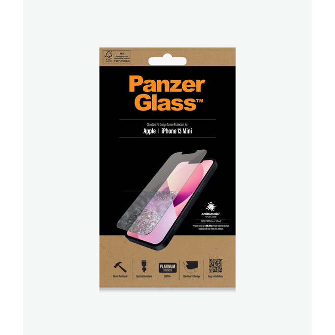 PanzerGlass - Tempered Glass Standard Fit AB za iPhone 13 mini, prozirno