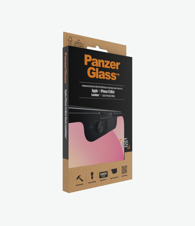 PanzerGlass - Tempered Glass Case Friendly CamSlider AB za iPhone 13 mini, crna