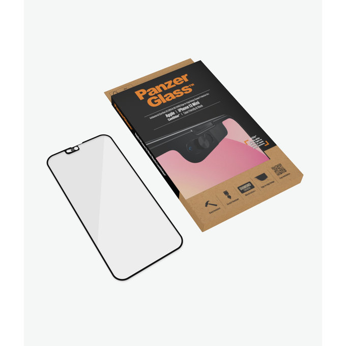 PanzerGlass - Tempered Glass Case Friendly CamSlider AB za iPhone 13 mini, crna