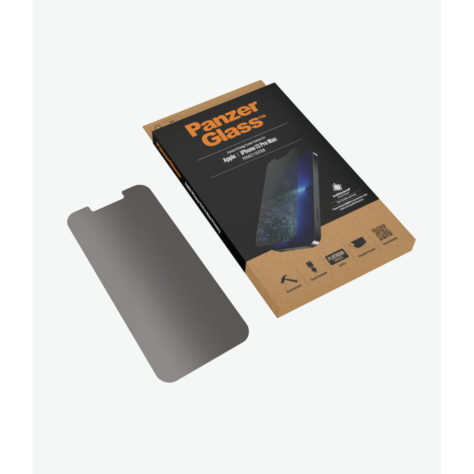 PanzerGlass - Tempered Glass Standard Fit Privacy AB za iPhone 13 Pro Max & 14 Plus, prozirno