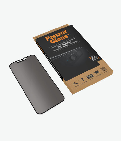 PanzerGlass - Tempered Glass Case Friendly Privacy CamSlider AB za iPhone 13 mini, crna