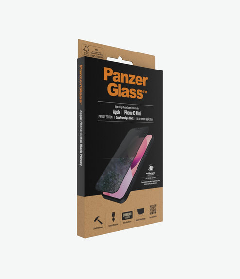 PanzerGlass - Tempered Glass Case Friendly Privacy AB za iPhone 13 mini, crna