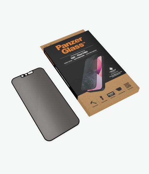 PanzerGlass - Tempered Glass Case Friendly Privacy AB za iPhone 13 mini, crna