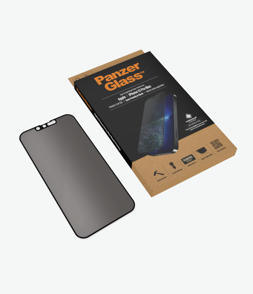 PanzerGlass - Tempered Glass Case Friendly Privacy AB za iPhone 13 Pro Max & 14 Plus, crna