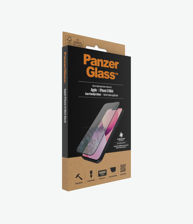 PanzerGlass - Tempered Glass Case Friendly AB za iPhone 13 mini, crna