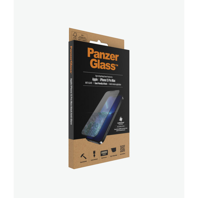 PanzerGlass - Tempered Glass Case Friendly Anti-Glare AB za iPhone 13 Pro Max & 14 Plus, crna