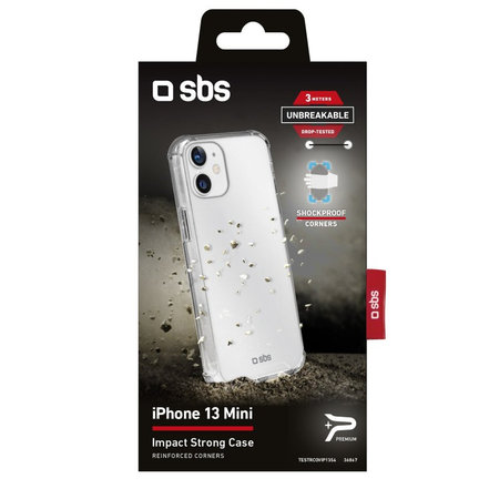 SBS - Maska Impact za iPhone 13 mini, prozirna