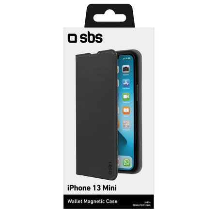SBS - Maska Book Wallet Lite za iPhone 13 mini, crna