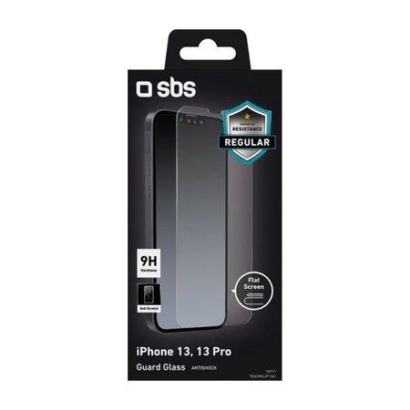SBS - Kaljeno Staklo za iPhone 13, 13 Pro, 14 i 16e, prozirno