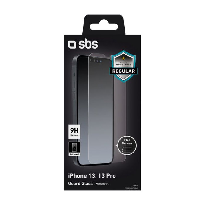 SBS - Kaljeno Staklo za iPhone 13, 13 Pro, 14 i 16e, prozirno