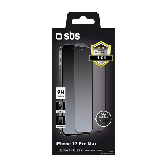 SBS - Tempered Glass Full Cover za iPhone 13 Pro Max & 14 Plus, crna