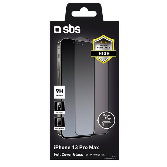 SBS - Tempered Glass Full Cover za iPhone 13 Pro Max & 14 Plus, crna
