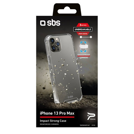 SBS - Maska Impact za iPhone 13 Pro Max, prozirna