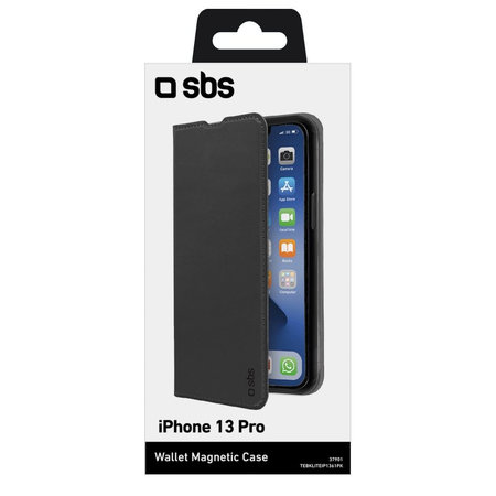 SBS - Maska Book Wallet Lite za iPhone 13 Pro, crna