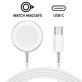 Magnetni brzi punjač za USB-C kabel za Apple Watch, 1 m, aluminium, bulk
