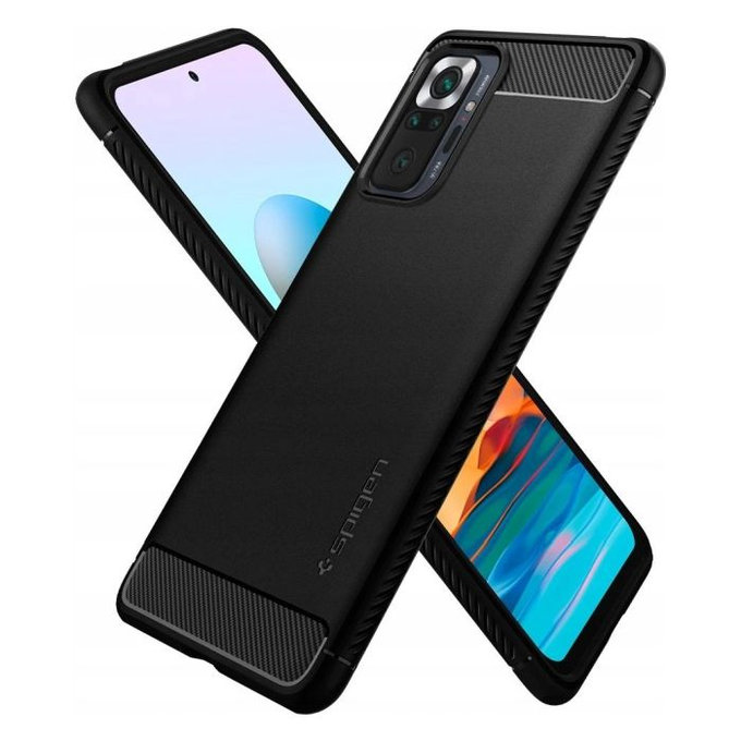 Spigen - Maska Rugged Armor za Xiaomi Redmi Note 10 Pro, crna