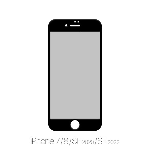 FixPremium Privacy Anti-Spy Glass - Kaljeno staklo za iPhone 7, 8, SE 2020 & SE 2022