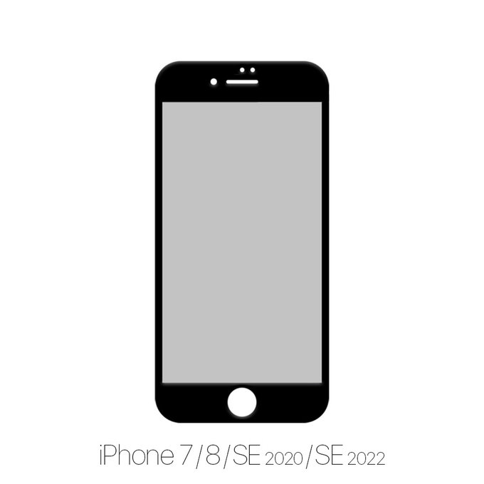 FixPremium Privacy Anti-Spy Glass - Kaljeno staklo za iPhone 7, 8, SE 2020 & SE 2022