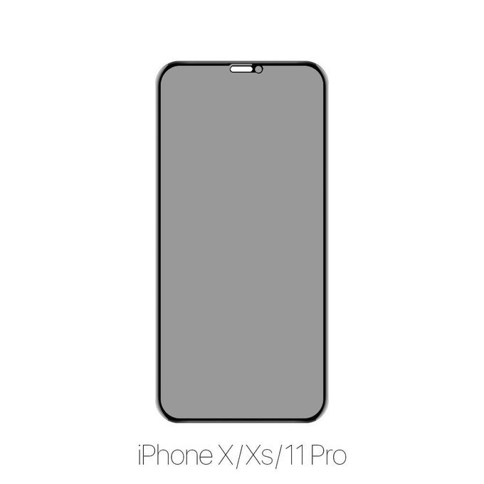 FixPremium Privacy Anti-Spy Glass - Kaljeno staklo za iPhone X, XS i 11 Pro