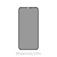 FixPremium Privacy Anti-Spy Glass - Kaljeno staklo za iPhone X, XS i 11 Pro