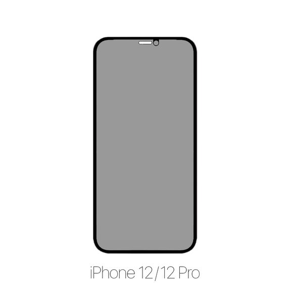 FixPremium Privacy Anti-Spy Glass - Kaljeno staklo za iPhone 12 i 12 Pro