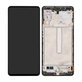 Samsung Galaxy M52 5G M526B - LCD zaslon + zaslon osjetljiv na dodir + okvir (crni) - GH82-27091A, GH82-27094A Originalni servisni paket