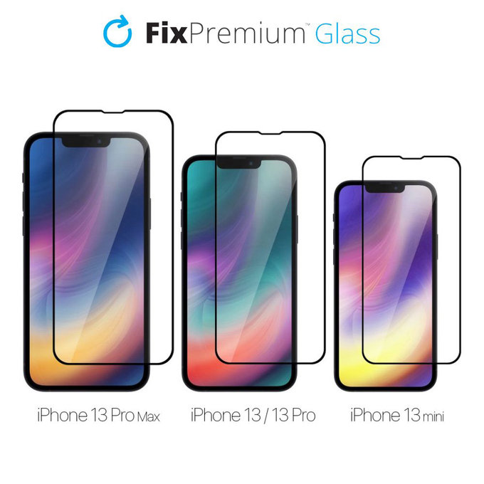 FixPremium FullCover Glass - Kaljeno staklo za iPhone 13 mini