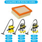 Kärcher WD-series, MV-series, KWD-series - Plosnati filtar