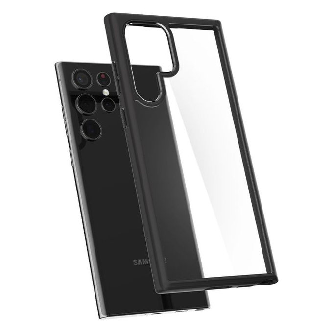 Spigen - Maska Ultra Hybrid za Samsung Galaxy S22 Ultra, mat crna