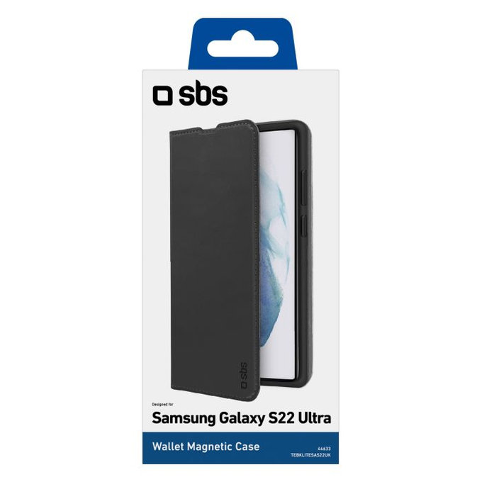 SBS - Maska Book Wallet Lite za Samsung Galaxy S22 Ultra, crna