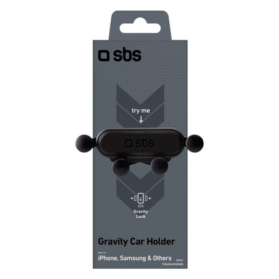 SBS - Car Holder Gravity, na rešetku, crni