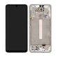 Samsung Galaxy A33 5G A336B - LCD zaslon + zaslon osjetljiv na dodir + okvir (Fantastična bijela) - GH82-28143B, GH82-28144B Originalni servisni paket