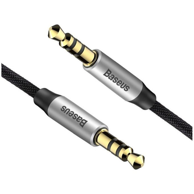 Baseus - Aux kabel (1m), srebrno/crni