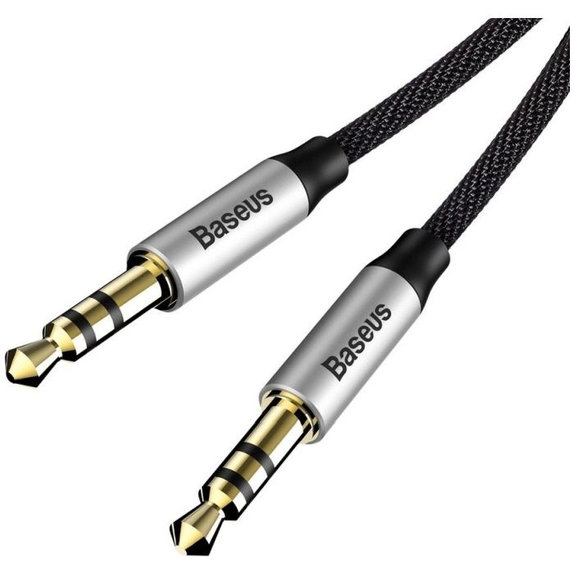 Baseus - Aux kabel (1m), srebrno/crni