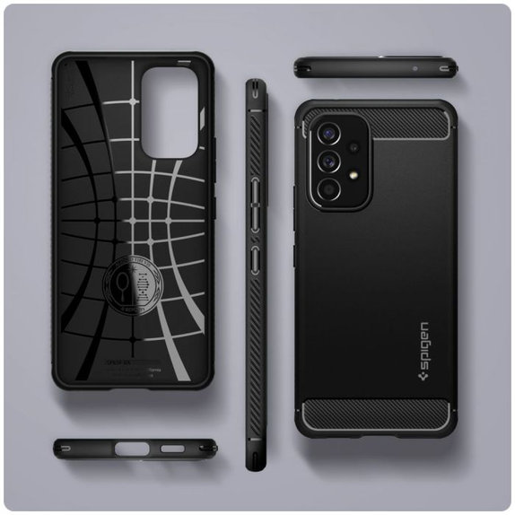 Spigen - Maska Rugged Armor za Samsung Galaxy A53 5G, mat crna