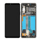 Sony Xperia 10 IV XQCC54 - LCD zaslon + zaslon osjetljiv na dodir + okvir (crni) - A5047173A Originalni servisni paket