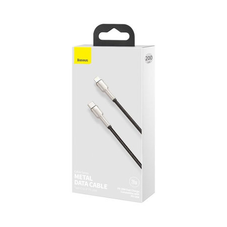 Baseus - Lightning / USB-C kabel (2m), crni