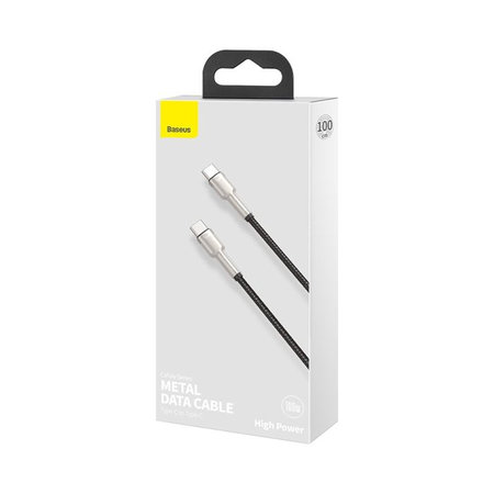Baseus - USB-C / USB-C kabel (1m), crni