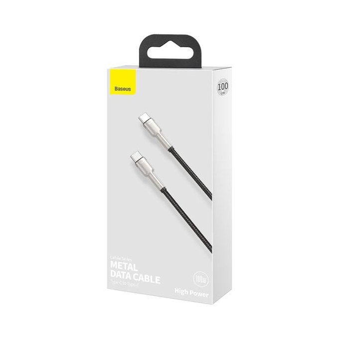 Baseus - USB-C / USB-C kabel (1m), crni