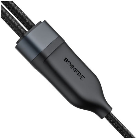Baseus - USB-C / 2x USB-C kabel (1,5 m), crni